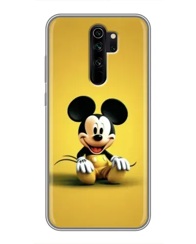 Чехол для Xiaomi Redmi Note 8 Pro с картинкой «Микки на желтом»