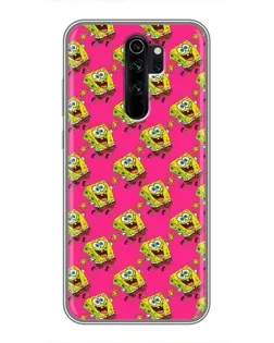 Чехол для Xiaomi Redmi Note 8 Pro с картинкой «Розовый паттерн»