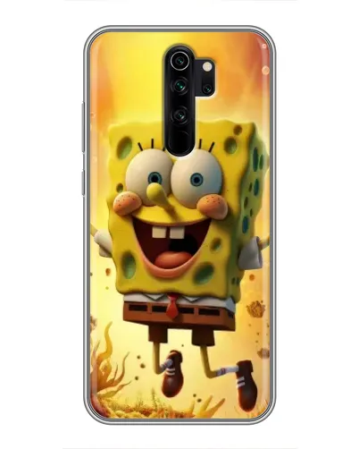 Чехол для Xiaomi Redmi Note 8 Pro с картинкой «Губка Боб прыгает» Чехол для Xiaomi Redmi Note 8 Pro с картинкой «Губка Боб прыгает»