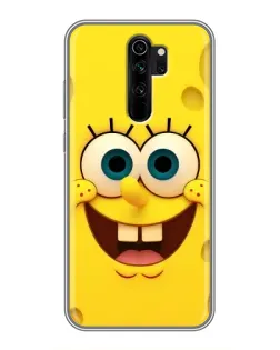 Чехол для Xiaomi Redmi Note 8 Pro с картинкой «Губка Боб улыбка»