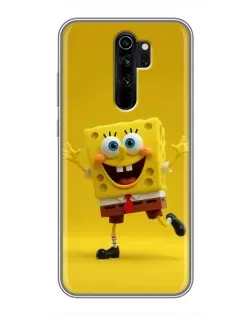 Чехол для Xiaomi Redmi Note 8 Pro с картинкой «Позитивный Губка Боб»