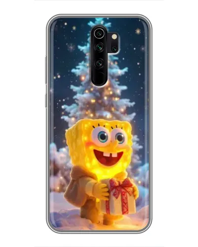 Чехол для Xiaomi Redmi Note 8 Pro с картинкой «Рождественский Спанч Боб» Чехол для Xiaomi Redmi Note 8 Pro с картинкой «Рождественский Спанч Боб»