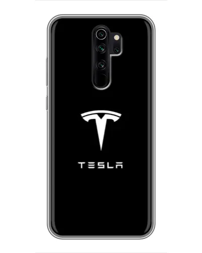 Чехол для Xiaomi Redmi Note 8 Pro с картинкой «Tesla White Logo»