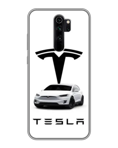 Чехол для Xiaomi Redmi Note 8 Pro с картинкой «Tesla White Style»