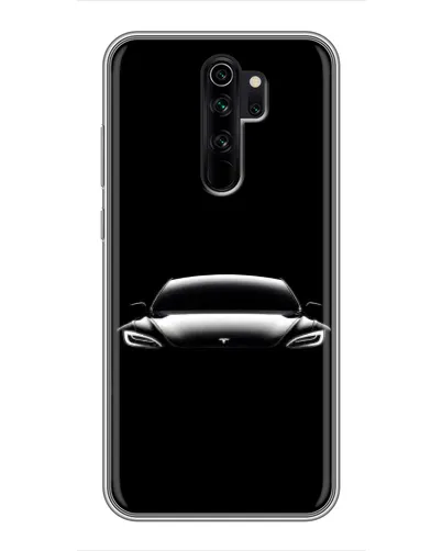 Чехол для Xiaomi Redmi Note 8 Pro с картинкой «Фары Tesla Night»