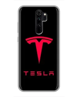 Чохол для Xiaomi Redmi Note 8 Pro з картинкою «Tesla Red Logo»