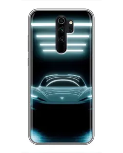 Чохол для Xiaomi Redmi Note 8 Pro з картинкою «Tesla в неоні»