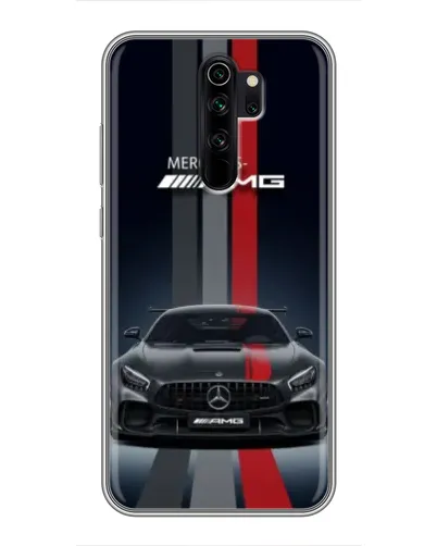 Чехол для Xiaomi Redmi Note 8 Pro с картинкой «Mercedes — белый карбон»