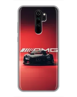 Чехол для Xiaomi Redmi Note 8 Pro с картинкой «Mercedes AMG — красная линия»