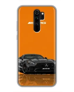 Чехол для Xiaomi Redmi Note 8 Pro с картинкой «Оранжевый Mercedes AMG»