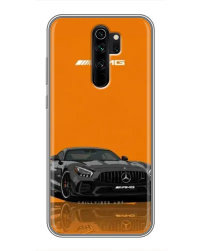 Чехол для Xiaomi Redmi Note 8 Pro с картинкой «Оранжевый Mercedes AMG»