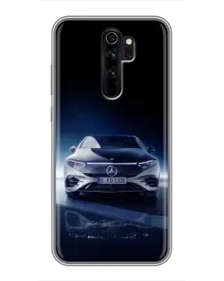 Чехол для Xiaomi Redmi Note 8 Pro с картинкой «Ночной Mercedes EQ»