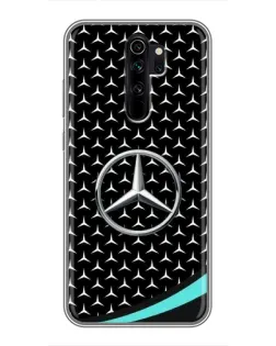 Чехол для Xiaomi Redmi Note 8 Pro с картинкой «Mercedes — бирюзовый акцент»