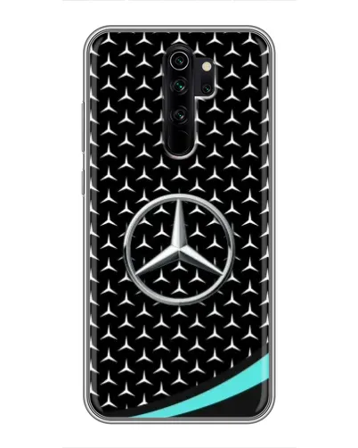 Чехол для Xiaomi Redmi Note 8 Pro с картинкой «Mercedes — бирюзовый акцент»