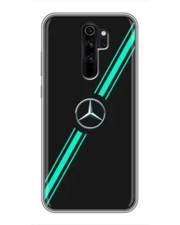 Чехол для Xiaomi Redmi Note 8 Pro с картинкой «Спортивные линии Mercedes»