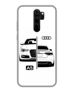 Чохол для Xiaomi Redmi Note 8 Pro з картинкою «Audi — контрастний дизайн»