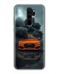 Чохол для Xiaomi Redmi Note 8 Pro з картинкою «Audi у хмарах диму»