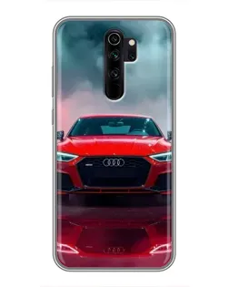Чохол для Xiaomi Redmi Note 8 Pro з картинкою «Audi RS — червоний стиль»