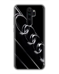 Чохол для Xiaomi Redmi Note 8 Pro з картинкою «Audi — абстрактні кільця»