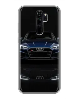 Чохол для Xiaomi Redmi Note 8 Pro з картинкою «Audi — нічне відображення»