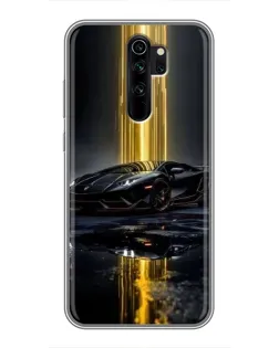 Чохол для Xiaomi Redmi Note 8 Pro з картинкою «Нічний Lamborghini драйв»