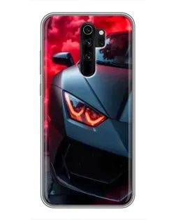 Чохол для Xiaomi Redmi Note 8 Pro з картинкою «Lamborghini червоне сяйво»