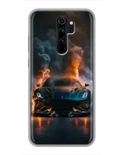 Чехол для Xiaomi Redmi Note 8 Pro с картинкой «Lamborghini дымная эстетика»