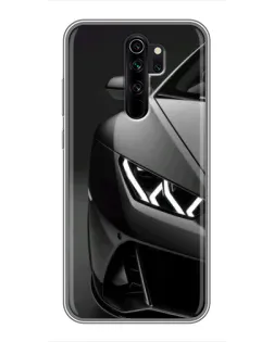 Чехол для Xiaomi Redmi Note 8 Pro с картинкой «Lamborghini фары детализация»