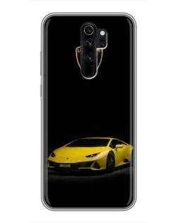 Чехол для Xiaomi Redmi Note 8 Pro с картинкой «Lamborghini желтый акцент»