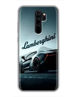 Чехол для Xiaomi Redmi Note 8 Pro с картинкой «Классическая надпись Lamborghini»