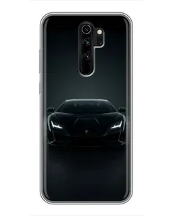 Чехол для Xiaomi Redmi Note 8 Pro с картинкой «Черный Lamborghini Aventador»