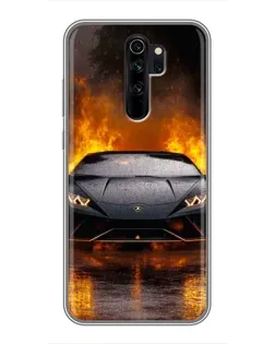 Чехол для Xiaomi Redmi Note 8 Pro с картинкой «Lamborghini в огне»