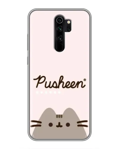 Чехол для Xiaomi Redmi Note 8 Pro с картинкой «Pusheen логотип»
