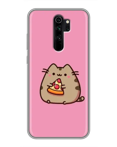 Чехол для Xiaomi Redmi Note 8 Pro с картинкой «Пушин с пиццей»