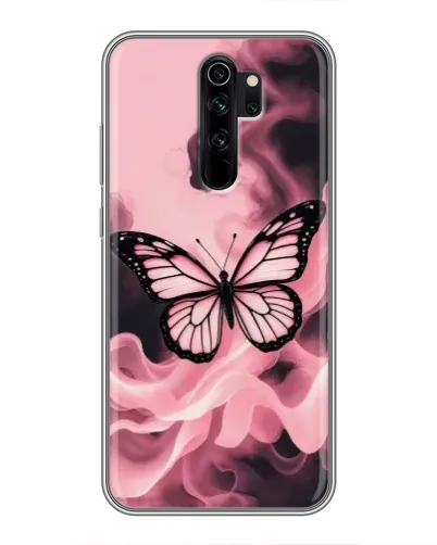 Чехол для Xiaomi Redmi Note 8 Pro с картинкой «Бабочка в дыму»