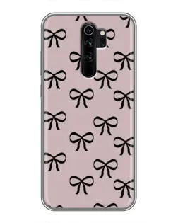 Чехол для Xiaomi Redmi Note 8 Pro с картинкой «Черные бантики»
