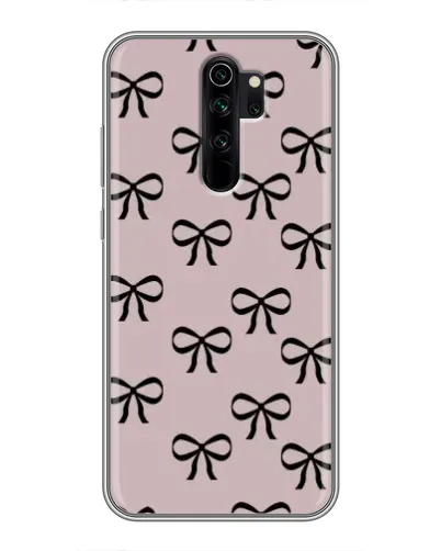 Чехол для Xiaomi Redmi Note 8 Pro с картинкой «Черные бантики»