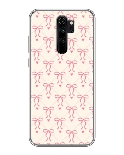 Чехол для Xiaomi Redmi Note 8 Pro с картинкой «Розовые бантики Coquette»