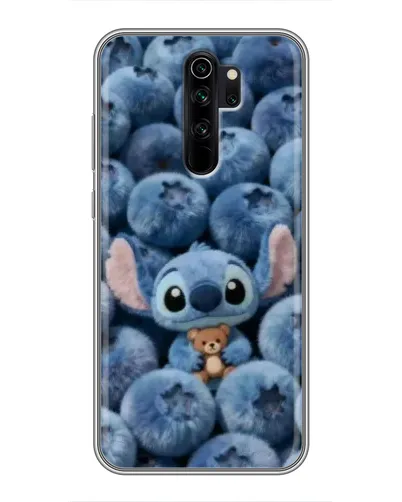 Чехол для Xiaomi Redmi Note 8 Pro с картинкой «Стич и голубика»