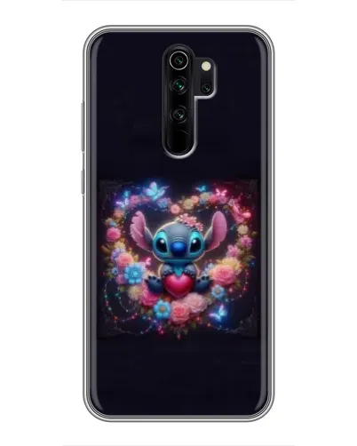 Чехол для Xiaomi Redmi Note 8 Pro с картинкой «Stitch в цветах»