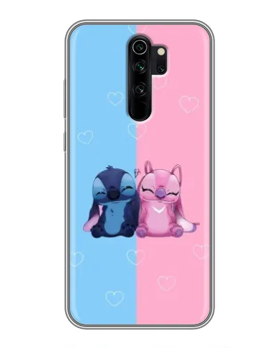 Чехол для Xiaomi Redmi Note 8 Pro с картинкой «Stitch и Angel Love»