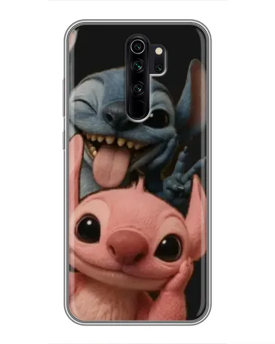 Чехол для Xiaomi Redmi Note 8 Pro с картинкой «Стич и Ангел»