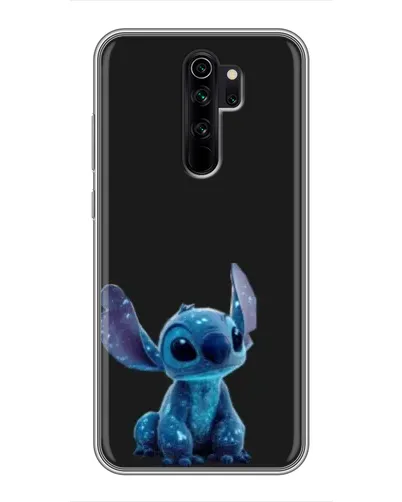 Чехол для Xiaomi Redmi Note 8 Pro с картинкой «Стич на черном»