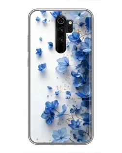 Чохол для Xiaomi Redmi Note 8 Pro з картинкою «Блакитний квітковий каскад» Чохол для Xiaomi Redmi Note 8 Pro з картинкою «Блакитний квітковий каскад»