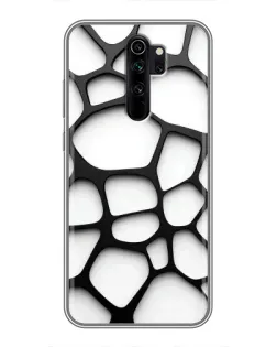 Чохол для Xiaomi Redmi Note 8 Pro з картинкою «Біла об'ємна сітка» Чохол для Xiaomi Redmi Note 8 Pro з картинкою «Біла об'ємна сітка»