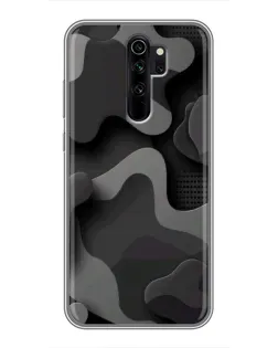 Чохол для Xiaomi Redmi Note 8 Pro з картинкою «Темний абстрактний камуфляж»