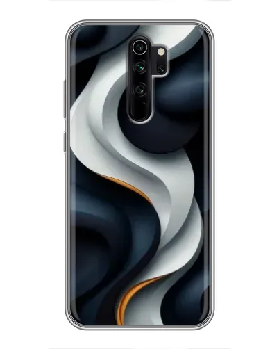 Чехол для Xiaomi Redmi Note 8 Pro с картинкой «Объемные черно-белые ленты» Чехол для Xiaomi Redmi Note 8 Pro с картинкой «Объемные черно-белые ленты»