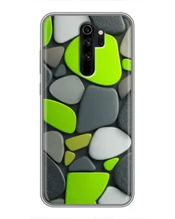 Чехол для Xiaomi Redmi Note 8 Pro с картинкой «Яркая неоновая галька»