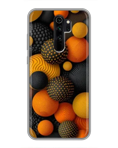 Чехол для Xiaomi Redmi Note 8 Pro с картинкой «Объемные оранжевые сферы» Чехол для Xiaomi Redmi Note 8 Pro с картинкой «Объемные оранжевые сферы»