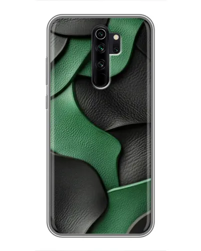 Чехол для Xiaomi Redmi Note 8 Pro с картинкой «Зеленые кожаные волны» Чехол для Xiaomi Redmi Note 8 Pro с картинкой «Зеленые кожаные волны»